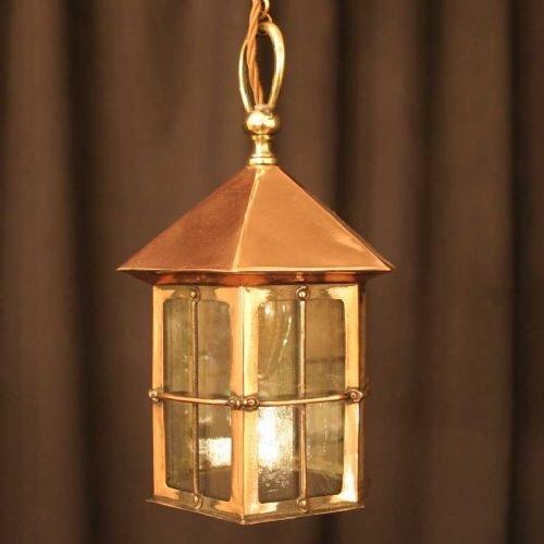 English Pair of Copper Lanterns
