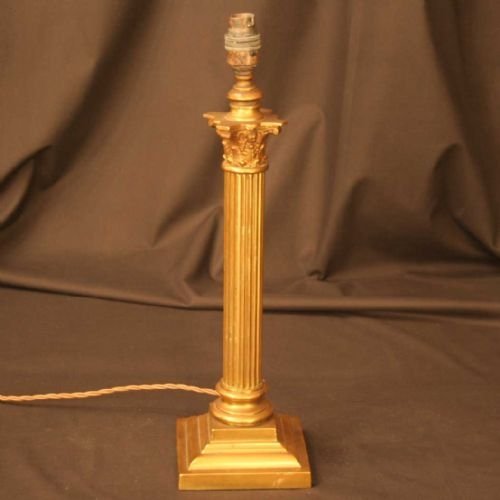 English Corinthian Column Lamp