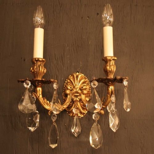 Quality Pair of Italian Gilded Wall Lights
