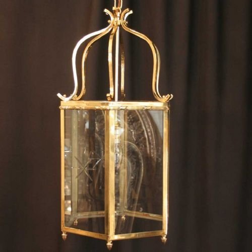 English Brass Hall Lantern