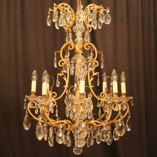 French Pair of Birdcage Chandeliers