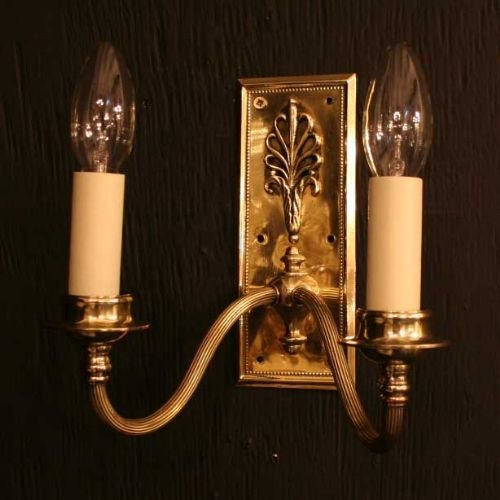 English Set of 4 Twin Arm Wall Lights