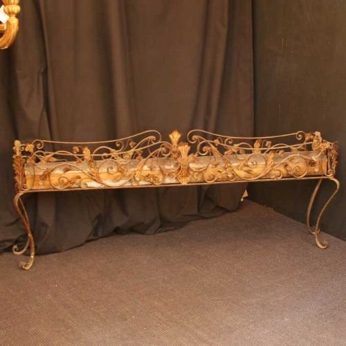 French Wrought Iron Leaf Planter