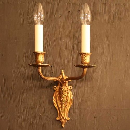 French Set of 4 Twin Arm Wall Lights