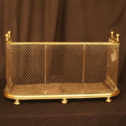 English Georgian Brass Fireguard
