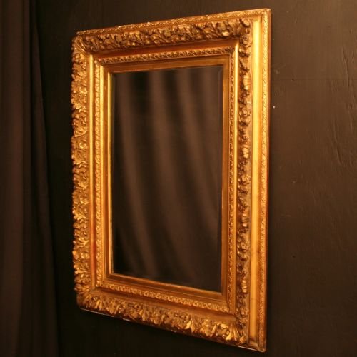 French Giltwood & Composition Mirror