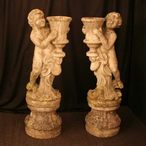 French Pair of Cherub Planters/jardineres