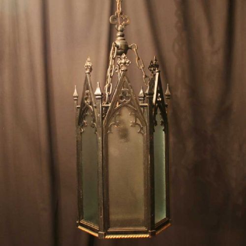 French Gothic Cast Iron Antique Lantern
