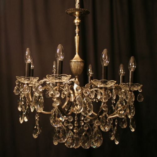 An Italian Silver 8 Light Antique Chandelier