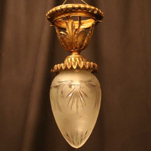A French Pair of Bronze Antique Ceiling Lights