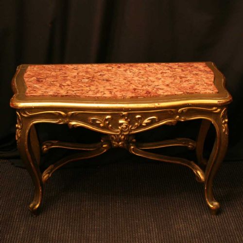 An Italian Giltwood & Marble Side Table