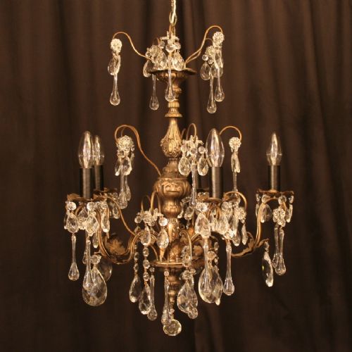 An Italian Genoa 6 Light Antique Chandelier