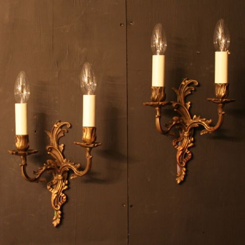 A French Pair of Antique Wall Lights