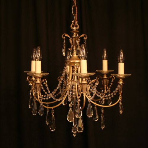 An Italian Silver 6 Light Antique Chandelier