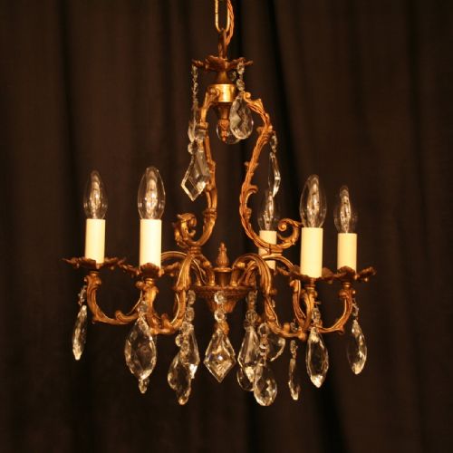 An Italian Birdcage Form Antique Chandelier