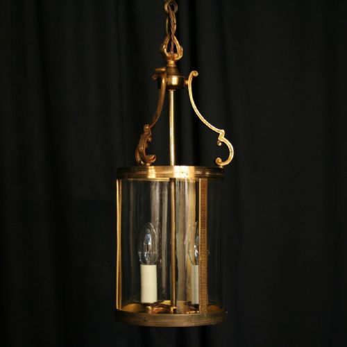 A French Twin Light Antique Hall Lantern