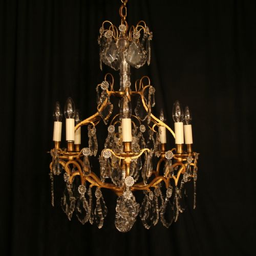 A French Gilded Birdcage Antique Chandelier