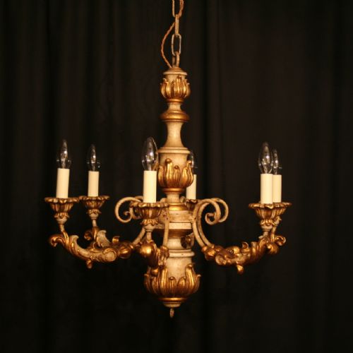 An Italian Polychrome Antique Chandelier