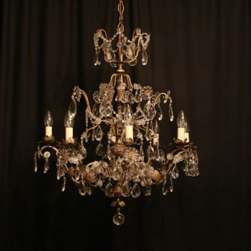 An Italian Genoa 8 Light Antique Chandelier