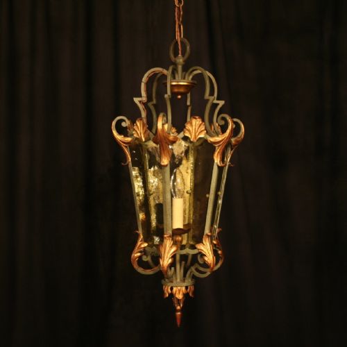 A French Toleware Single Light Antique Lantern