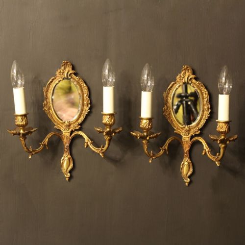 A French Pair of Twin Arm Antique Girandoles