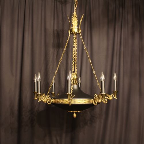 A French Empire 8 Light Antique Chandelier