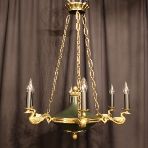 A French Empire 6 Light Antique Chandelier