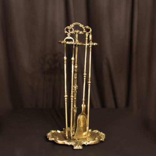 A French Rococo Companion Firetool Set