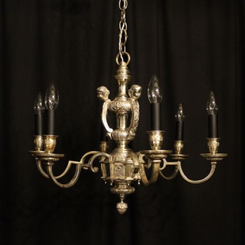 An English Silver 6 Branch Chandelier