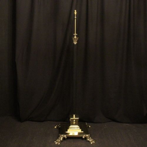 An English Cast Brass Antique Standard Lamp