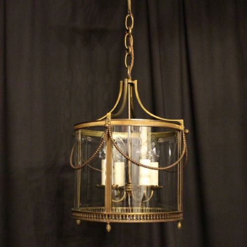 A French Gilded Four Light Antique Lantern