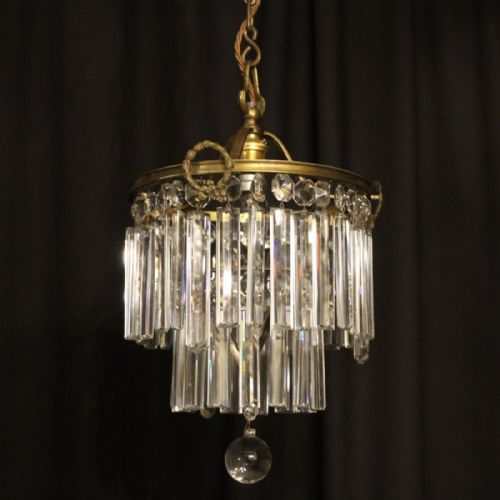 French Gilded Bag Antique Chandelier