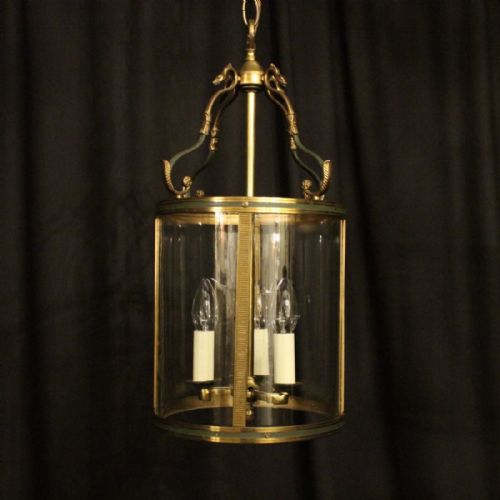 French Gilded Empire Antique Hall Lantern