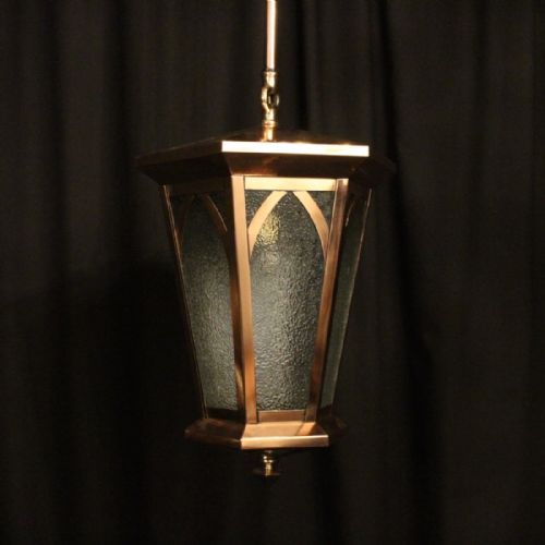 English Copper Exterior Antique Lantern