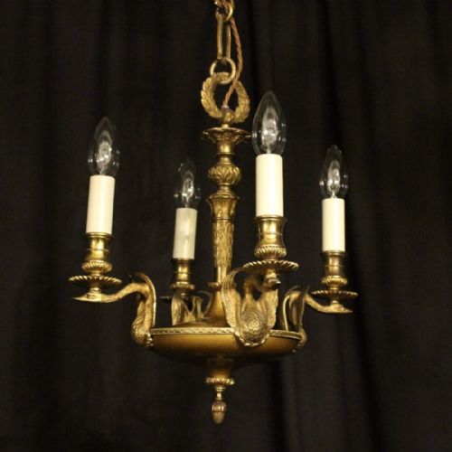 French Empire 4 Light Antique Chandelier