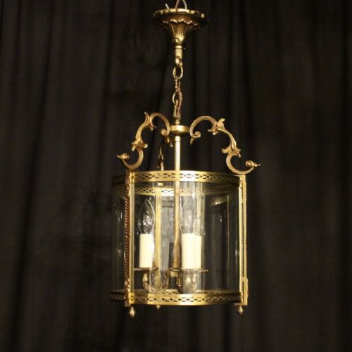 French Convex Triple Light Hall Lantern