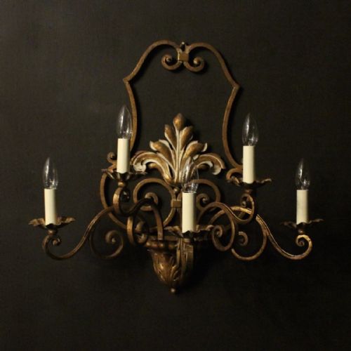 Italian Florentine Single Large Wall Light