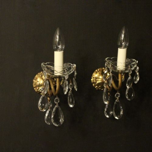 Italian Single Arm Gilded Wall Lights