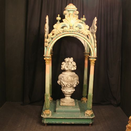 Italian Carved Wooden Processional Canopy