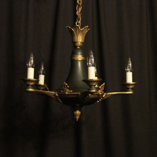 French Empire 5 Light Antique Chandelier