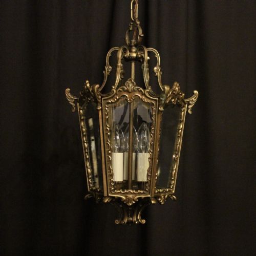 Italian Triple Light Antique Hall Lantern