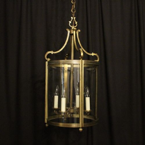 French Gilded Bronze Antique Lantern