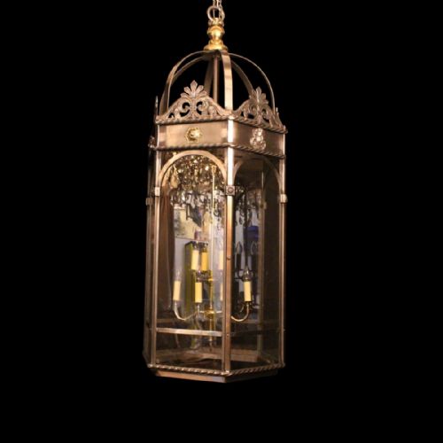 French 8 Light Monumental Cherub Lantern