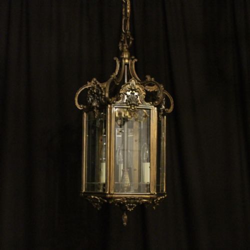 Italian Triple Light Antique Hall Lantern