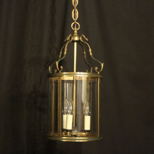 French Gilded Empire Antique Hall Lantern