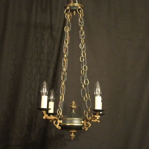 French Empire Gilded Four Light Chandelier