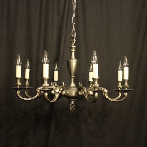 Flemish Silver 8 Light Chandelier