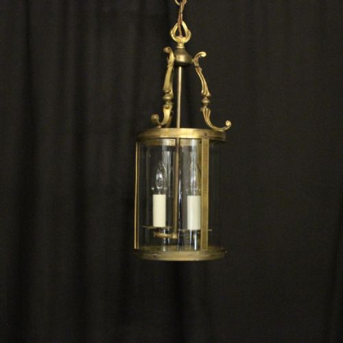 French Gilded Twin Light Antique Lantern