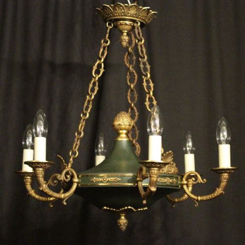 French Bronze Empire Antique Chandelier