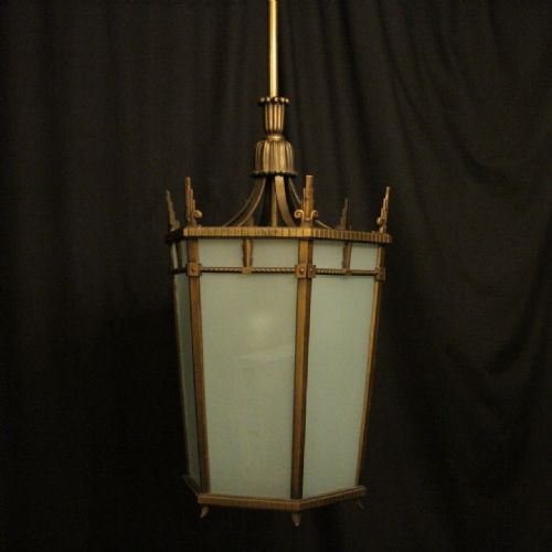 Art Deco 7 Light Antique Hall Lantern